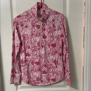 Lilly Pulitzer Pink and White Floral Top